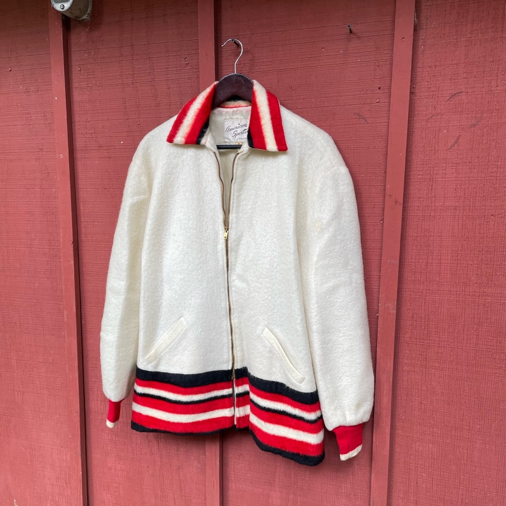 Vintage 60s Brushed Wool Sportsman Jacket